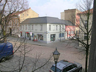 saniertes Eckhaus am Markt 1 in Werder Inselstadt