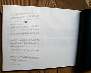 Alvar Aalto Skizzenbuch letzte Seite